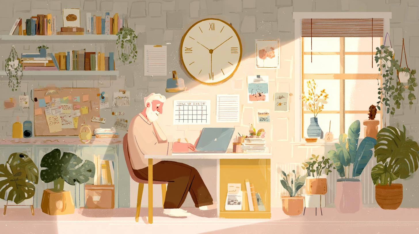 gestion temps travail micro entreprise senior